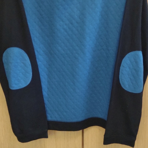 +SZ NWT LS Black/Blue Quilted Front Top SZ 2X By Westbound Woman - Picture 4 of 8